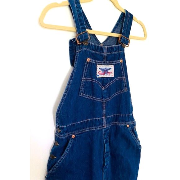 Levis Rare Vintage SF 207 Orange Tab Denim Blue Jeans Overalls Unisex Sz 12 - Picture 15 of 16